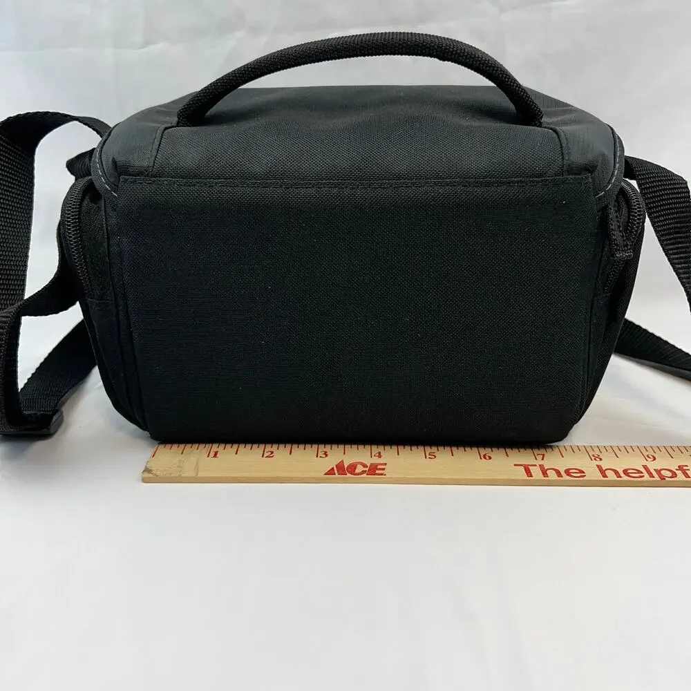 Sony Black DSLR Camera Bag Adjustable Dividers Padded Shoulder Case Medium